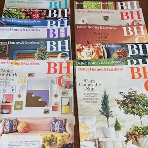 Better Homes And Gardens Magazine Set with Vibrant Covers